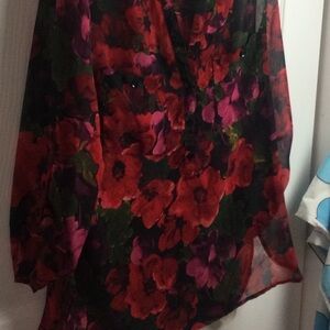 George Floral Sheer Blouse